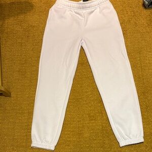 White Jogger Pants